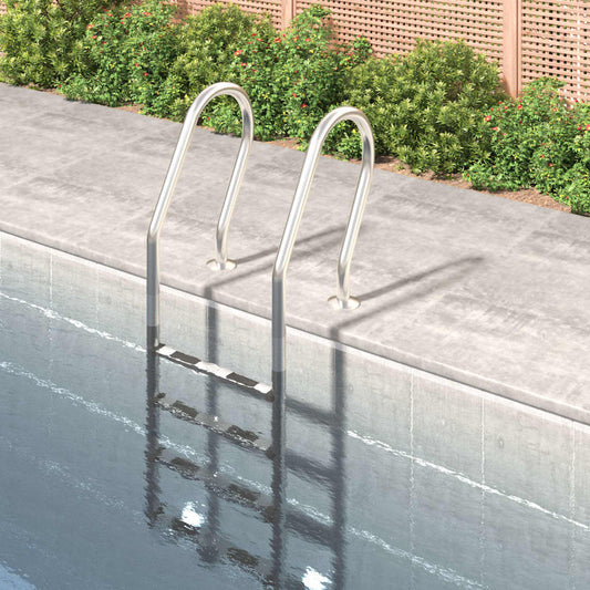 Pool-Leiter 54X38X184,5 Cm Edelstahl 304