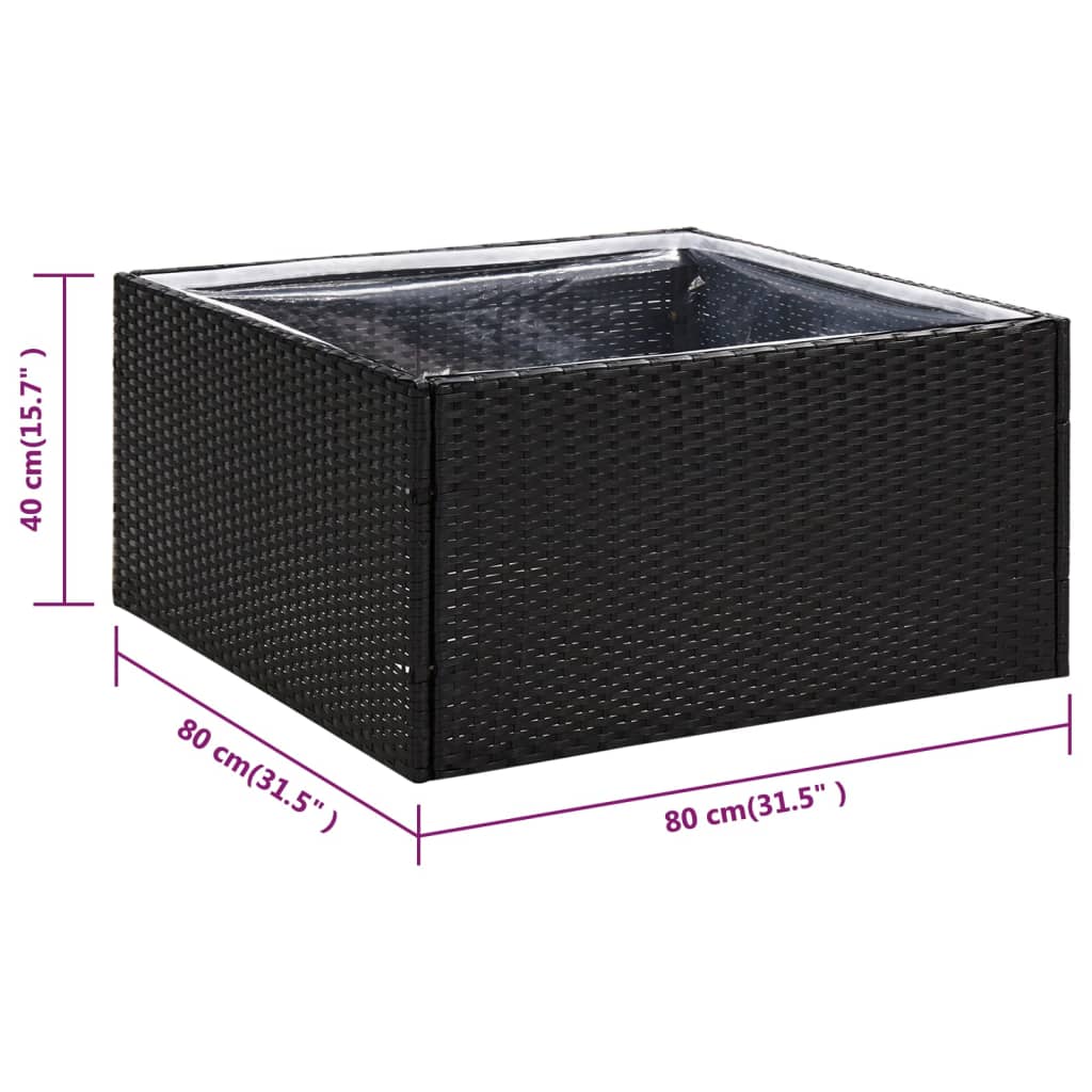 Pflanzkübel Poly Rattan