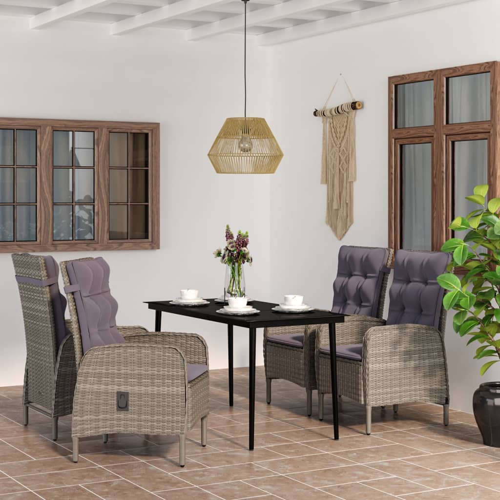 3-Tlg. Garten-Essgruppe Mit Kissen