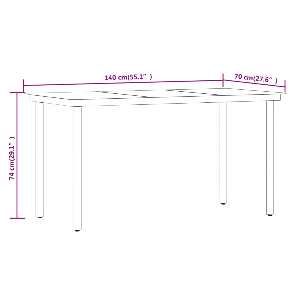 5-Tlg. Garten-Essgruppe Mit Kissen