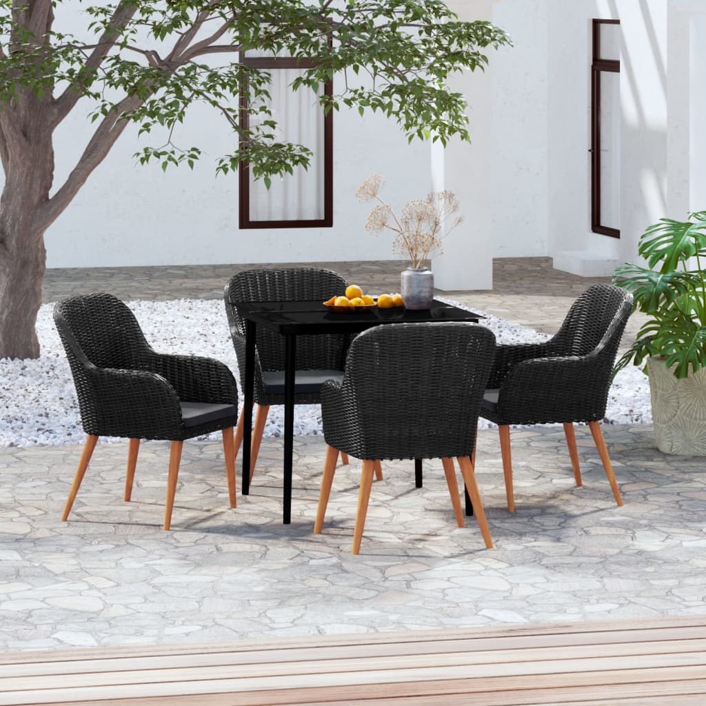 9-Tlg. Garten-Essgruppe Mit Kissen