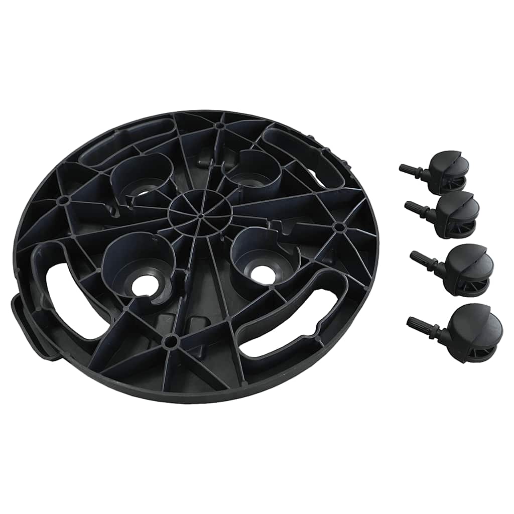 Pflanzenroller 30 Cm Durchmesser Schwarz 170 Kg