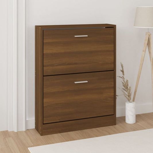 Schuhschrank Braun Eichen-Optik 59X17X Holzwerkstoff Braune Eiche