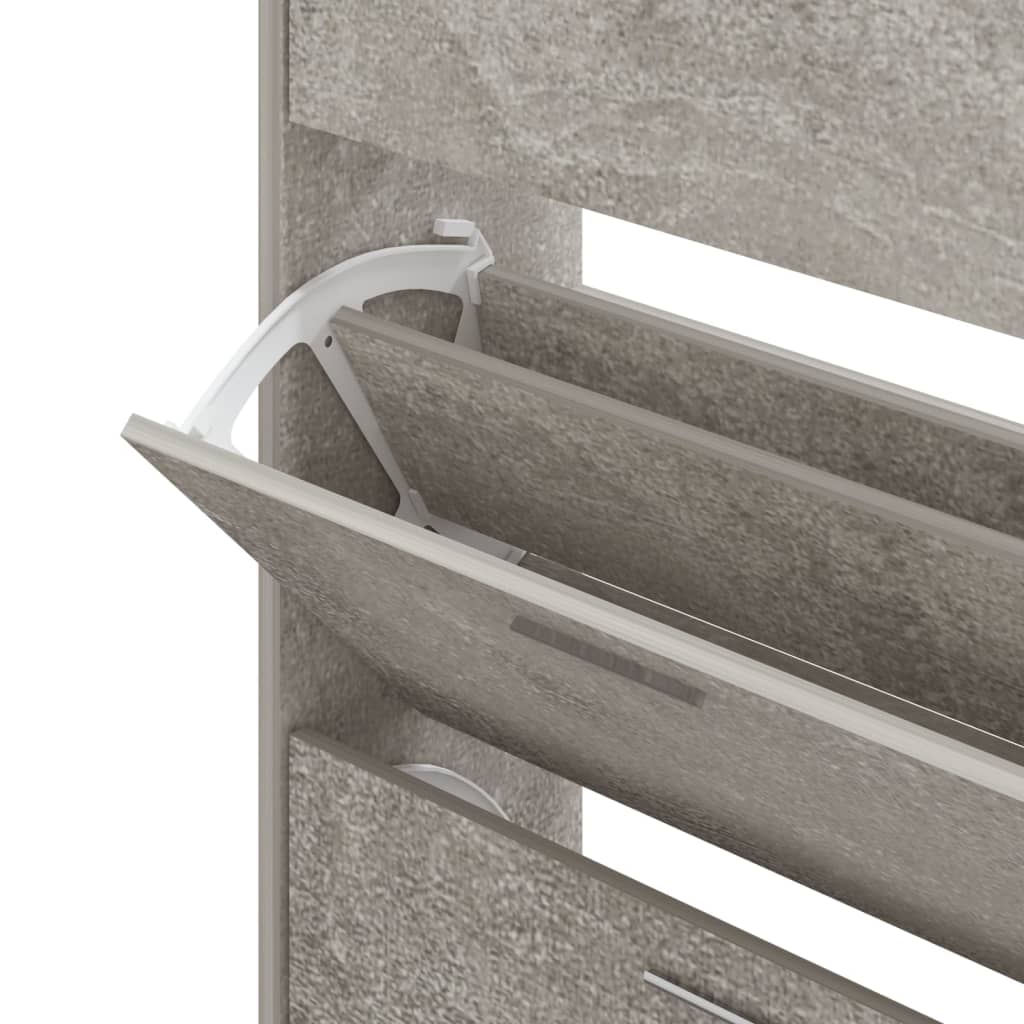 Schuhschrank Holzwerkstoff Betongrau