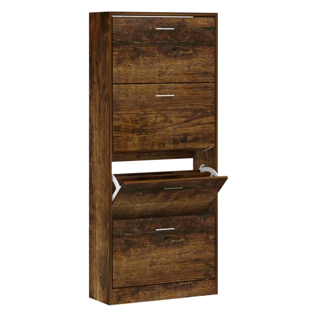 Schuhschrank Holzwerkstoff Räuchereiche