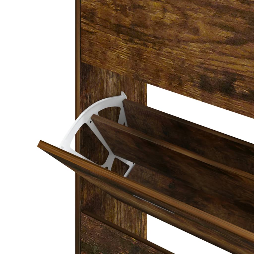 Schuhschrank Holzwerkstoff Räuchereiche