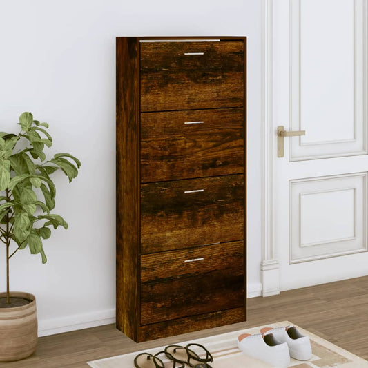 Schuhschrank Holzwerkstoff Räuchereiche