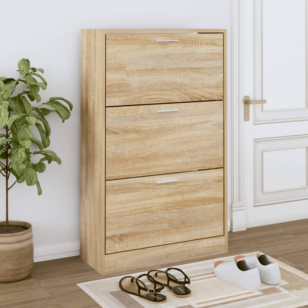 Schuhschrank Sonoma-Eiche Holzwerkstoff Sonoma Eiche