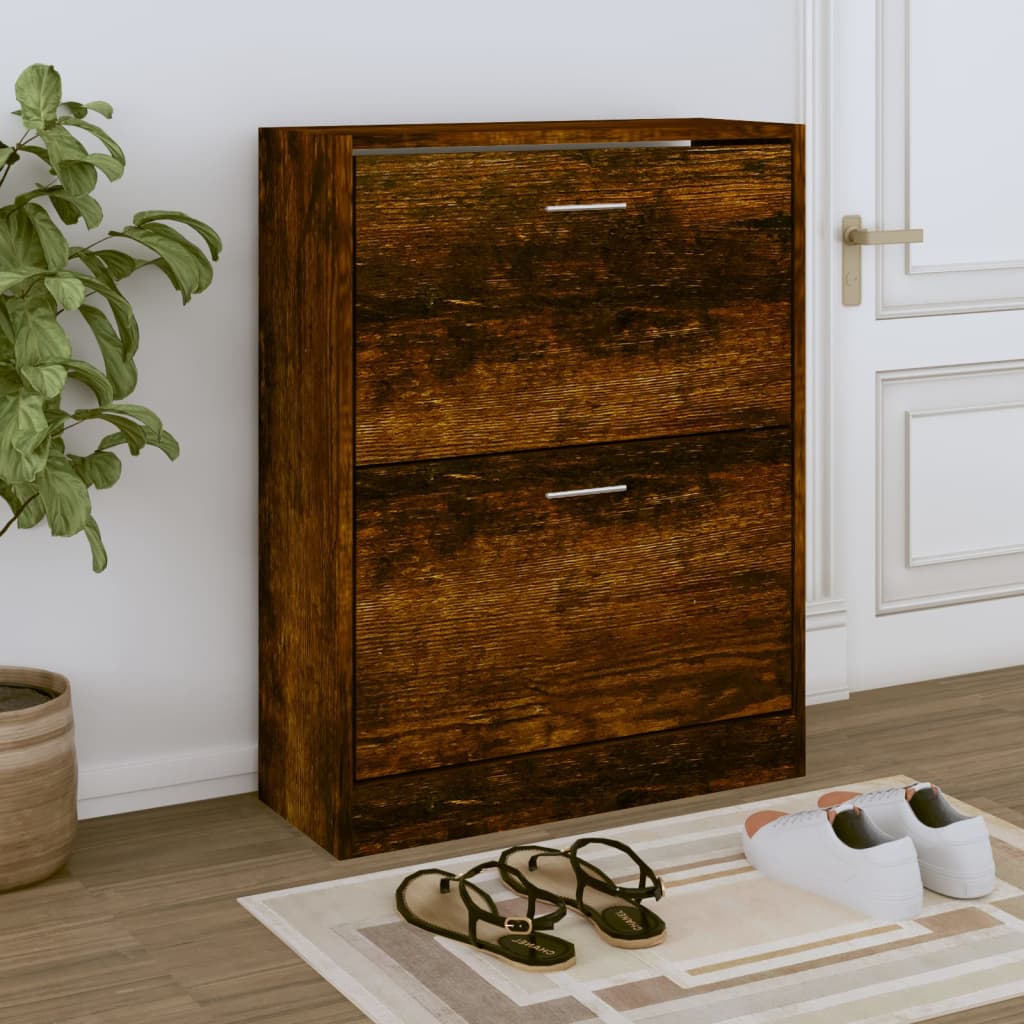 Schuhschrank Holzwerkstoff Räuchereiche