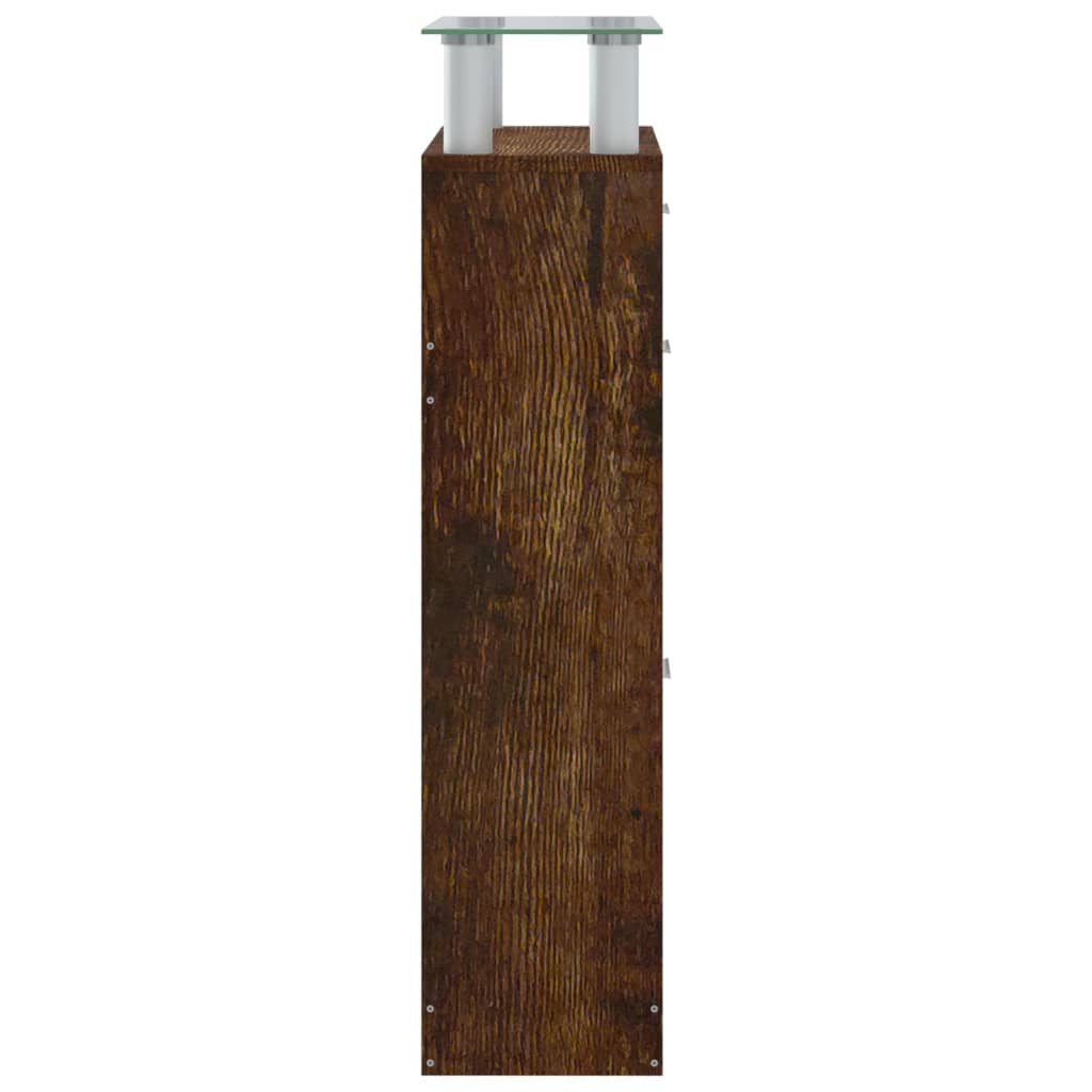 Schuhschrank 63X24X104 Cm Holzwerkstoff Räuchereiche