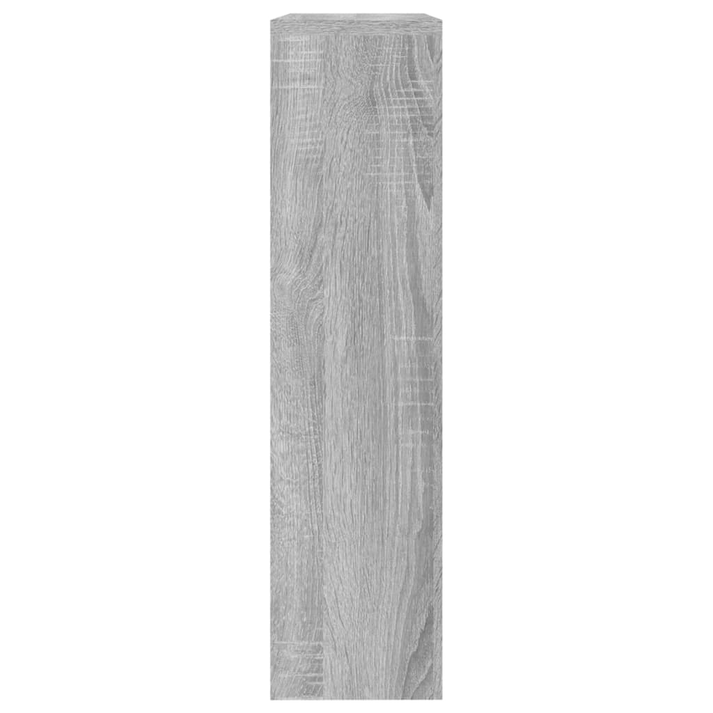 Schuhschrank Mit Spiegel 2 Fächer 63X17X Grau Sonoma