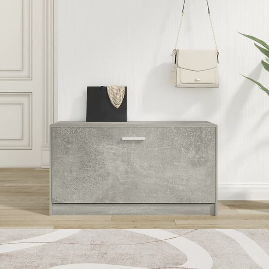 Schuhbank 80X24X45 Cm Holzwerkstoff Betongrau