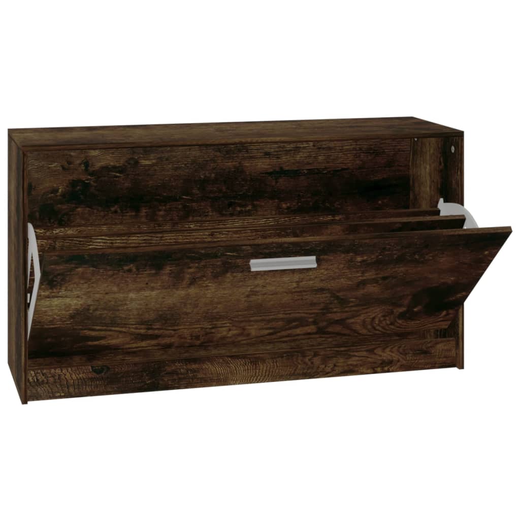 Schuhbank 80X24X45 Cm Holzwerkstoff Räuchereiche