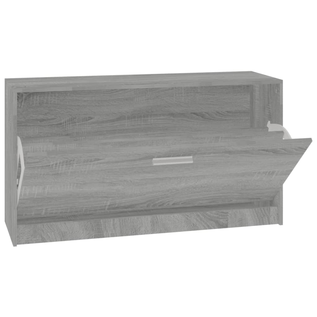 Schuhbank 80X24X45 Cm Holzwerkstoff Grau Sonoma