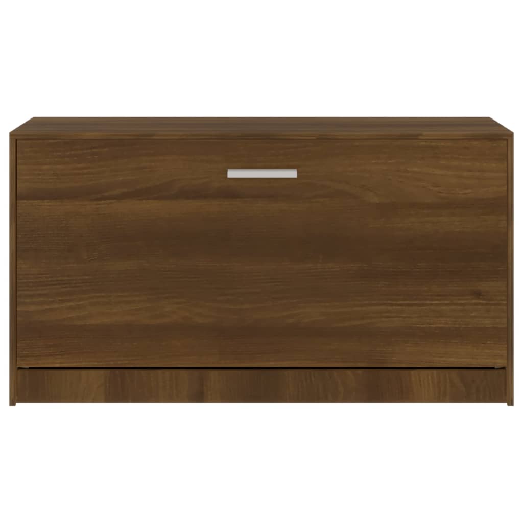 Schuhbank Braun Eichen-Optik 80X24X45 Cm Holzwerkstoff Braune Eiche
