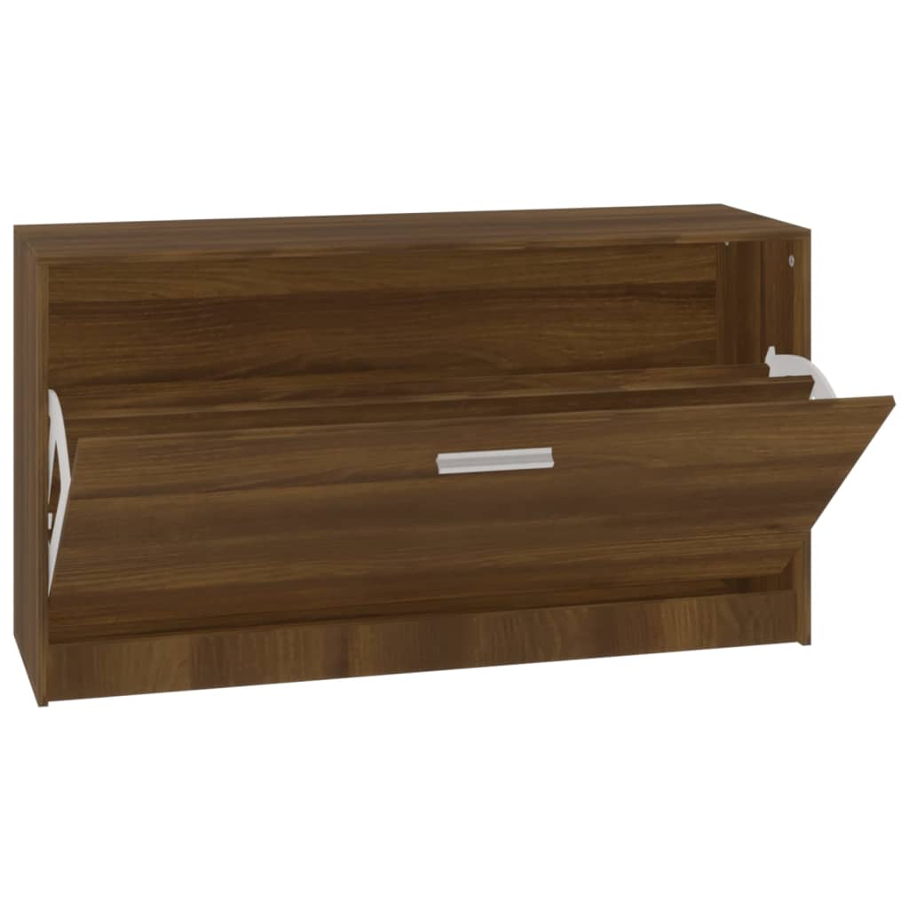 Schuhbank Braun Eichen-Optik 80X24X45 Cm Holzwerkstoff Braune Eiche