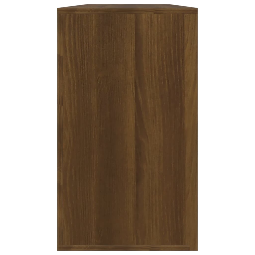 Schuhbank Braun Eichen-Optik 80X24X45 Cm Holzwerkstoff Braune Eiche