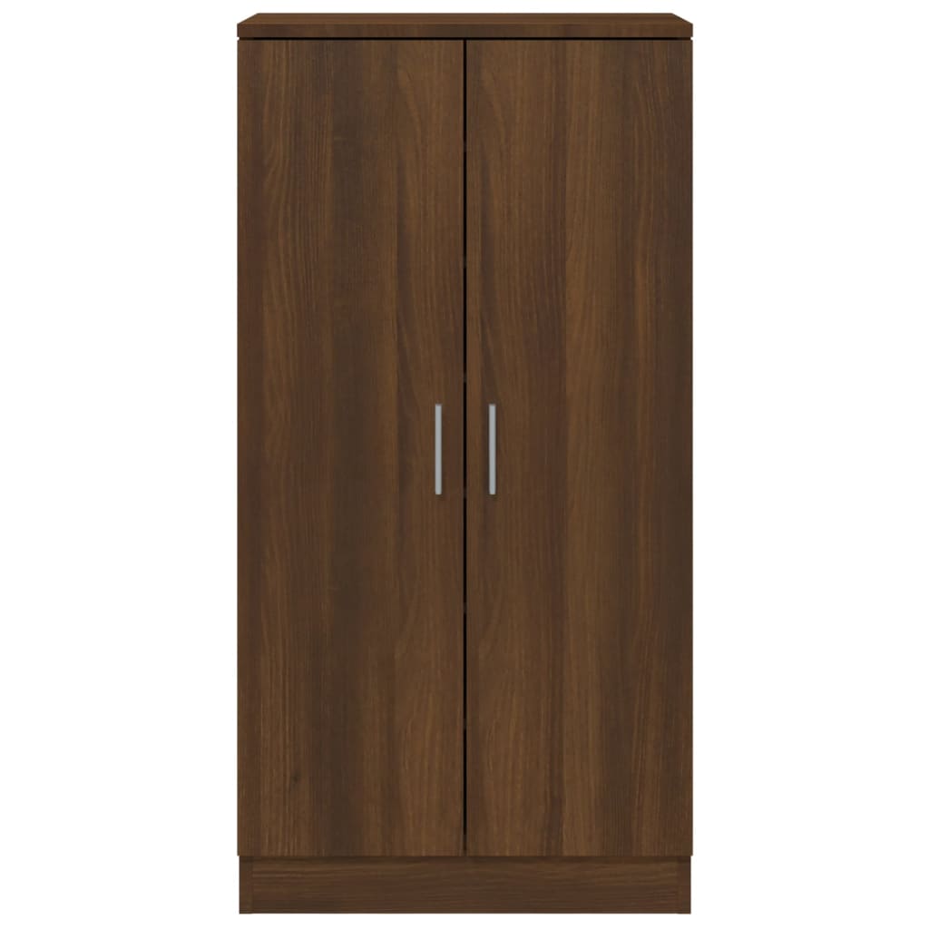 Schuhschrank Braun Eichen-Optik 55X35X108 Cm Holzwerkstoff Braune Eiche