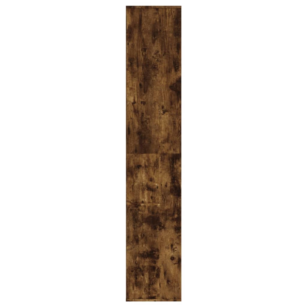 Schuhregal 54X34X183 Cm Holzwerkstoff Räuchereiche