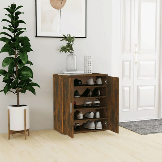 Schuhschrank Holzwerkstoff Räuchereiche