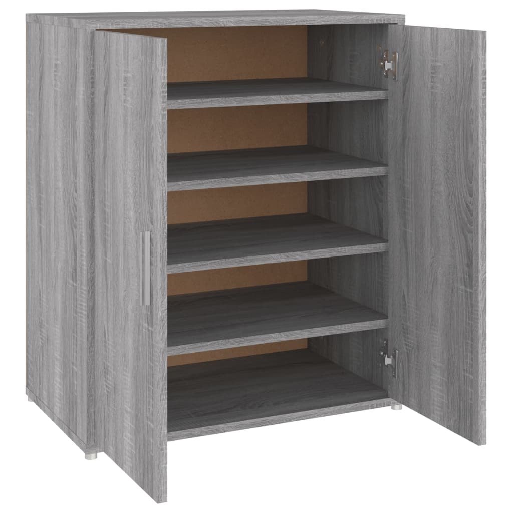 Schuhschrank Holzwerkstoff Grau Sonoma