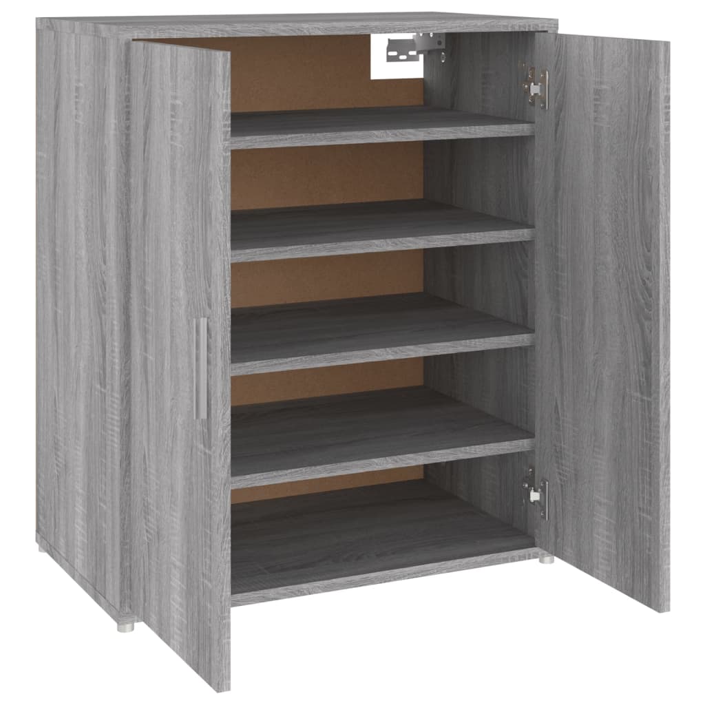 Schuhschrank Holzwerkstoff Grau Sonoma