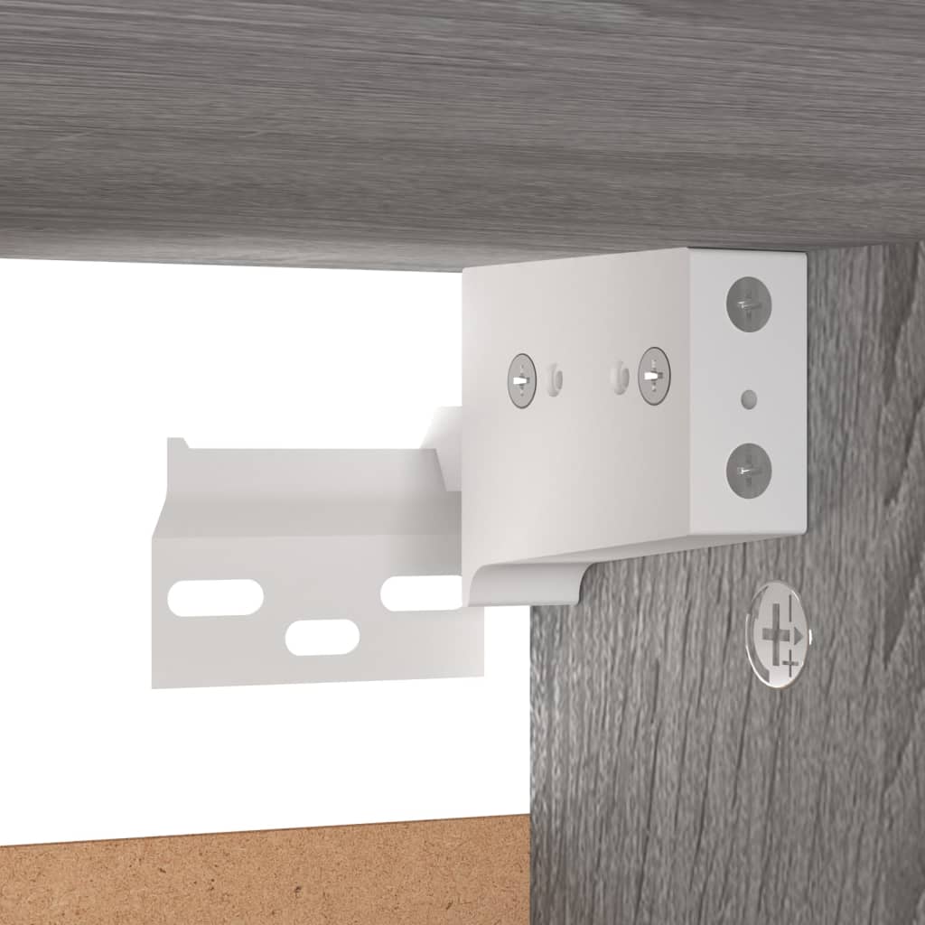 Schuhschrank Holzwerkstoff Grau Sonoma