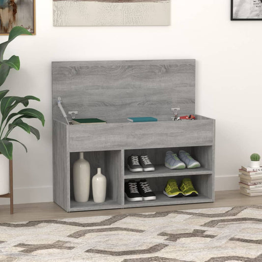 Schuhbank Holzwerkstoff Grau Sonoma