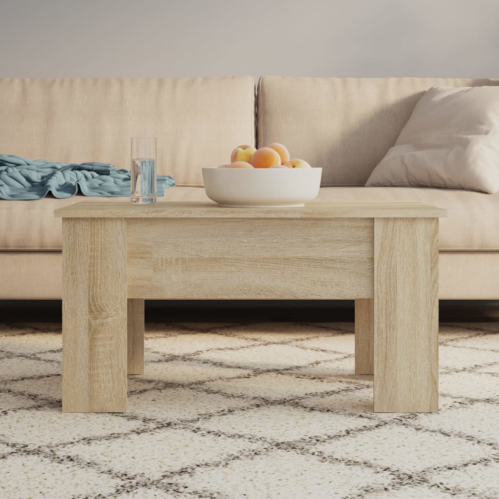 Couchtisch Braun Eichen-Optik 79X49X41 Cm Holzwerkstoff