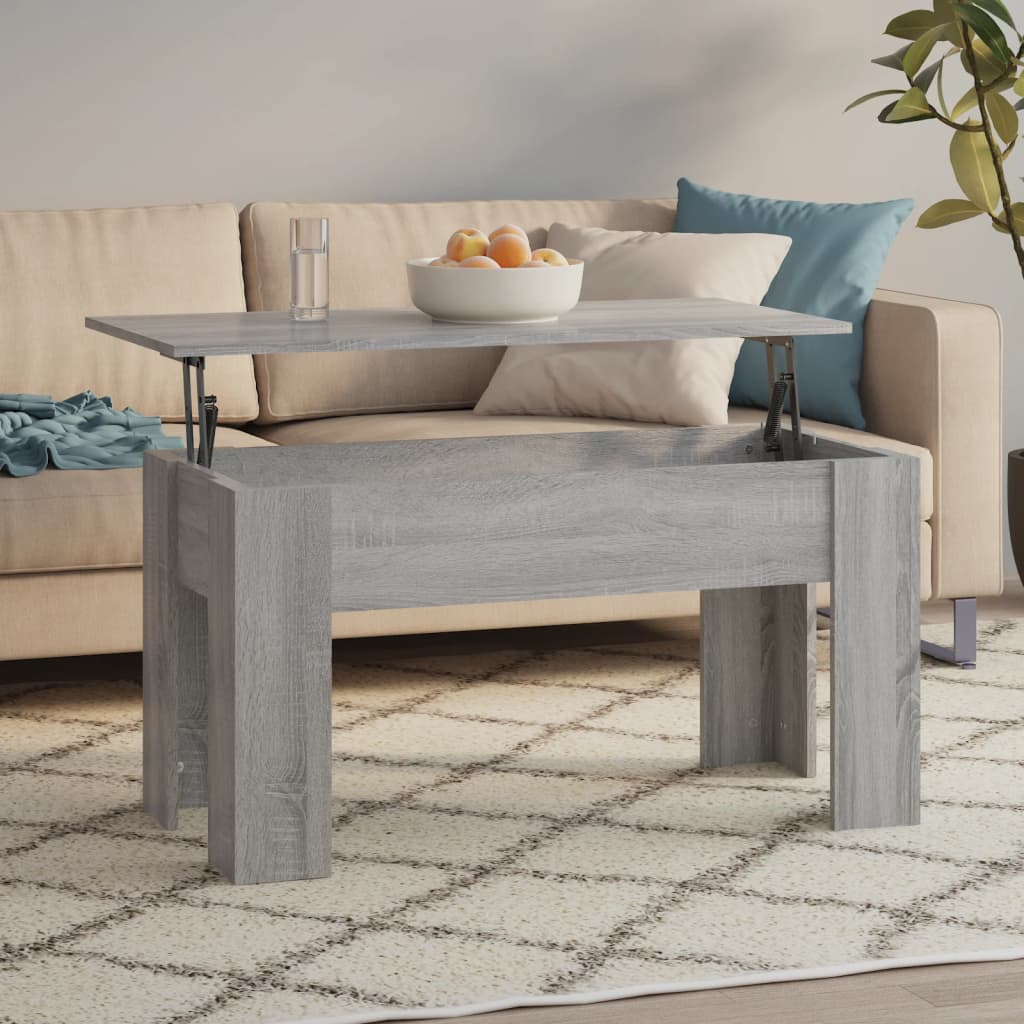 Couchtisch Braun Eichen-Optik 79X49X41 Cm Holzwerkstoff