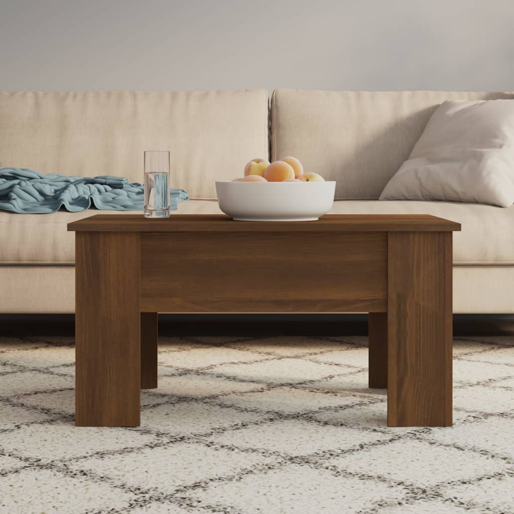 Couchtisch Braun Eichen-Optik 79X49X41 Cm Holzwerkstoff