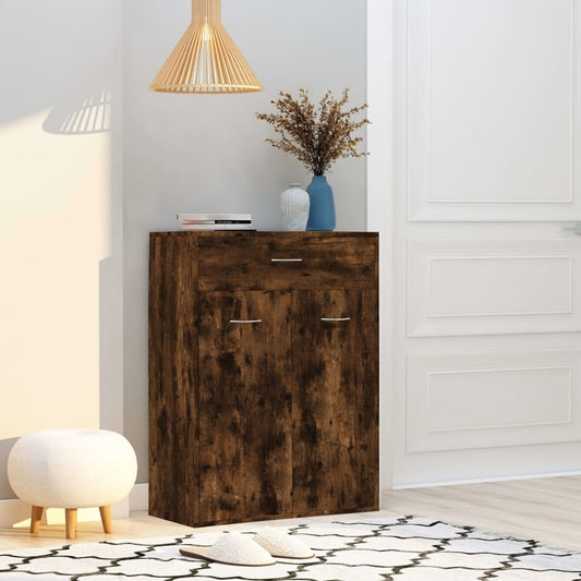 Schuhschrank 60X35X84 Cm Holzwerkstoff Räuchereiche