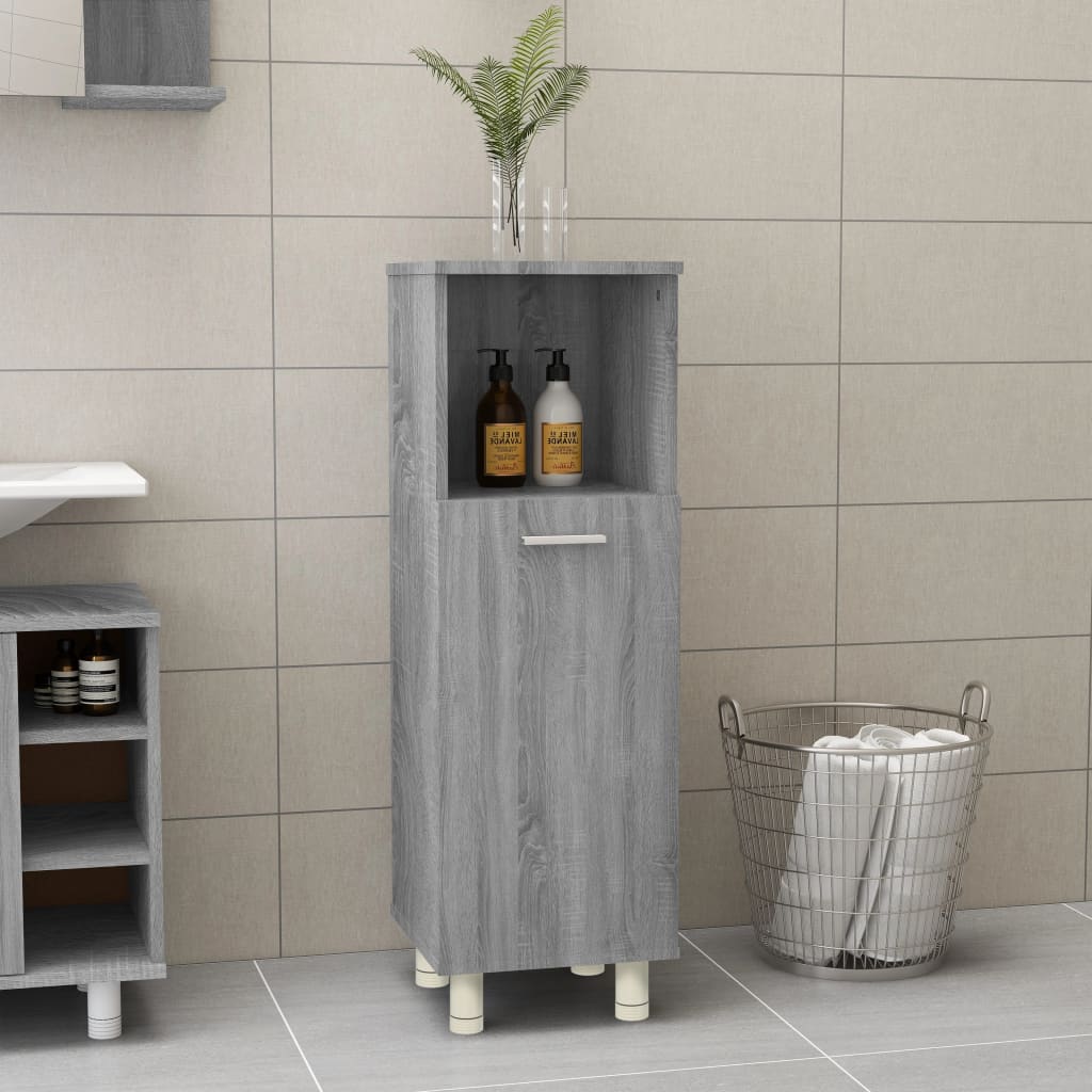 Badezimmerschrank 30X30X95 Cm Holzwerkstoff