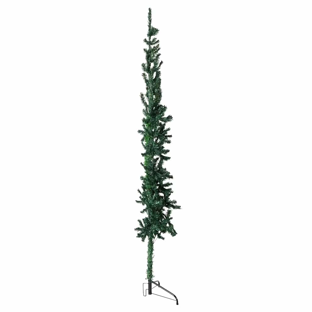 Künstlicher Halb-Weihnachtsbaum Mit Ständer Schlank Grün