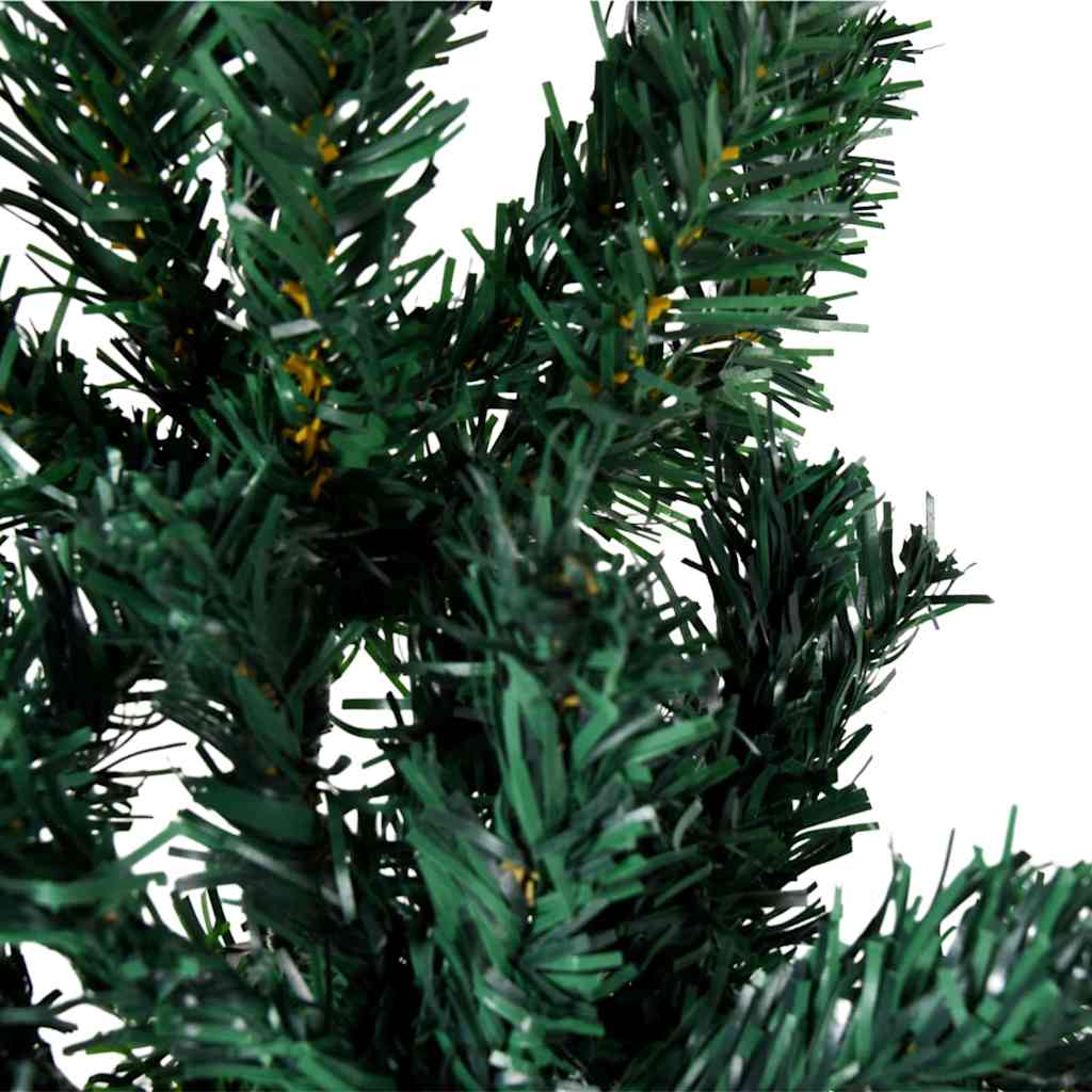 Künstlicher Halb-Weihnachtsbaum Mit Ständer Schlank Grün