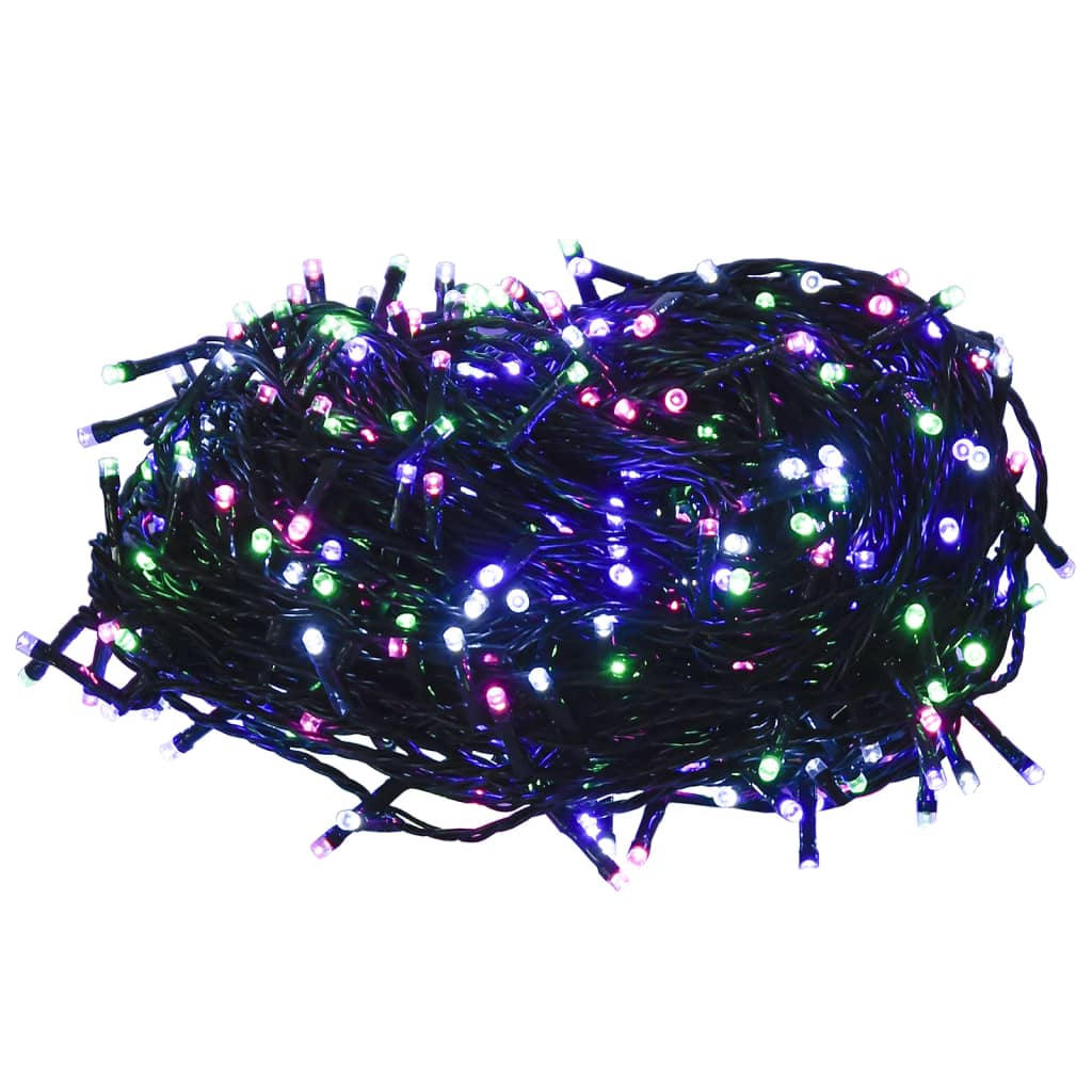 Led-Lichterkette Mit 150 Leds Pvc Pastell Mehrfarbig
