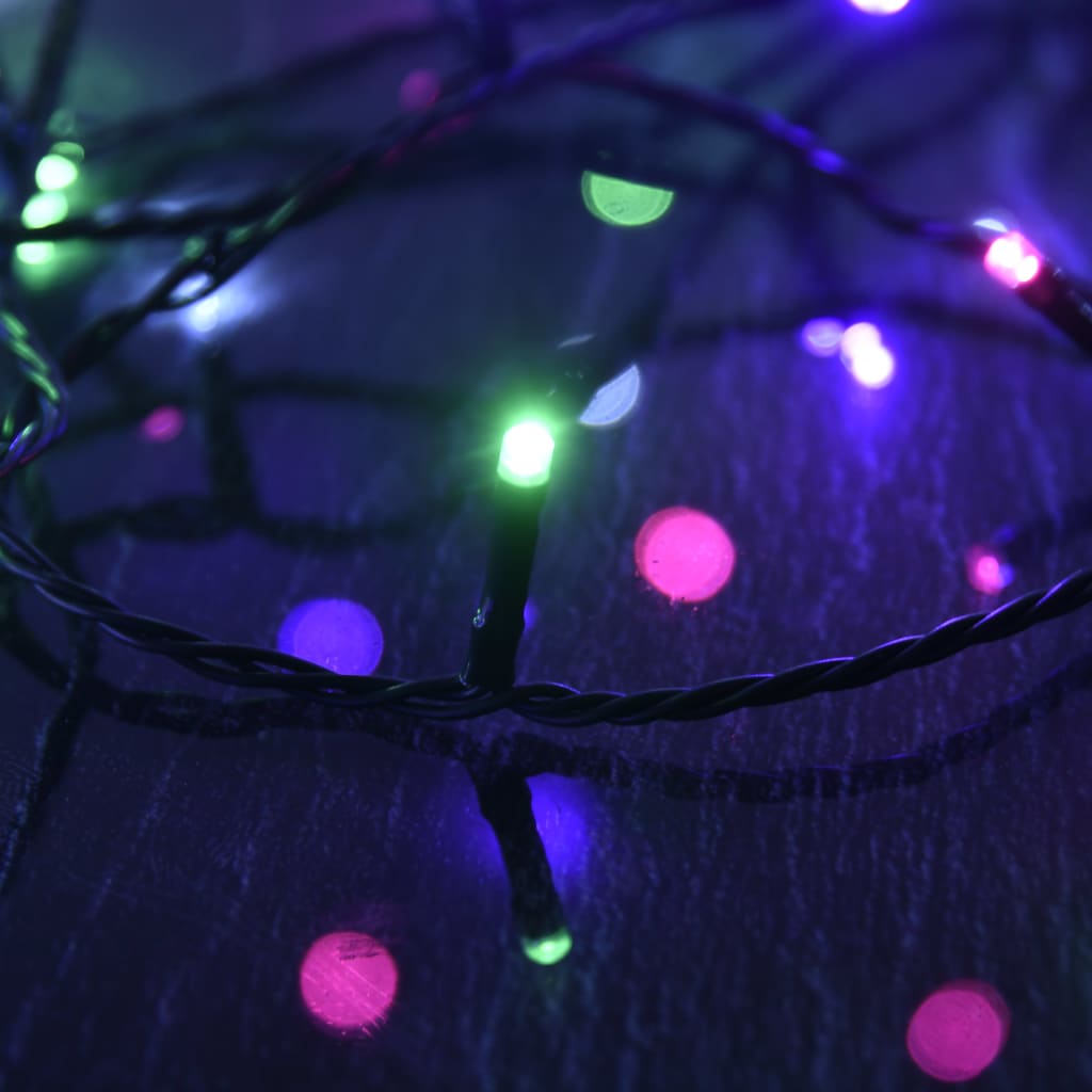 Led-Lichterkette Mit 150 Leds Pvc Pastell Mehrfarbig