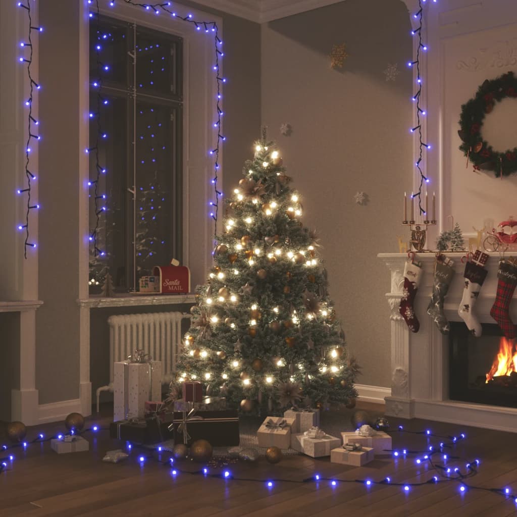 Lichterkette Mit 400 Leds 8 Lichteffekte Blau