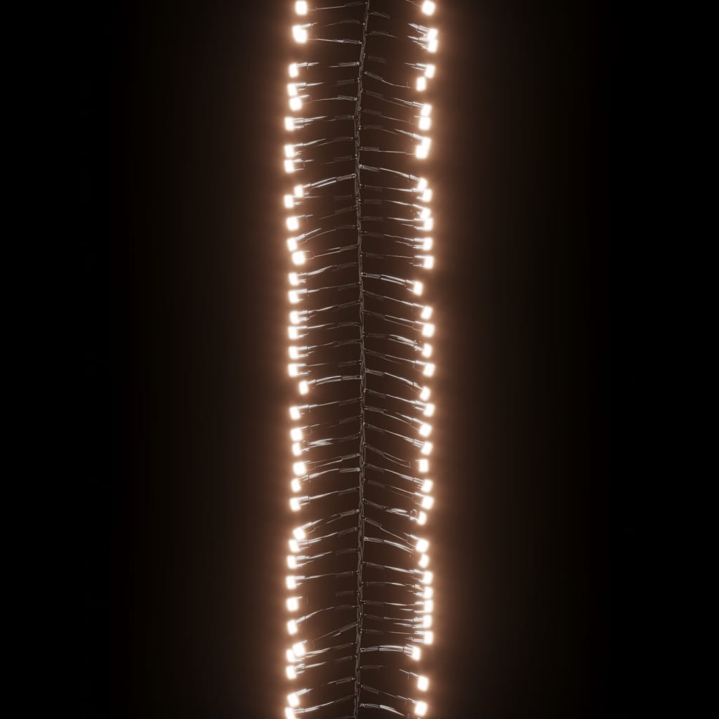 Led-Lichterkette Mit 400 Leds Warmweiß Pvc Warmweiß Und Dunkelgrün