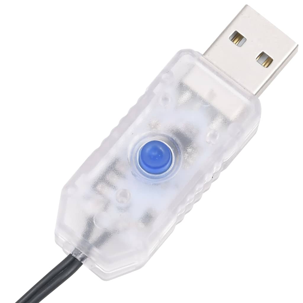 Led-Lichterkette Mit 400 Leds Warmweiß Pvc Warmweiß Und Dunkelgrün