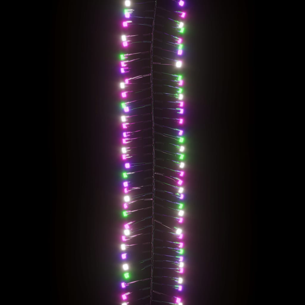 Led-Lichterkette Mit 1000 Leds Pastell Mehrfarbig Pvc Pastell Mehrfarbig Und Dunkelgrün