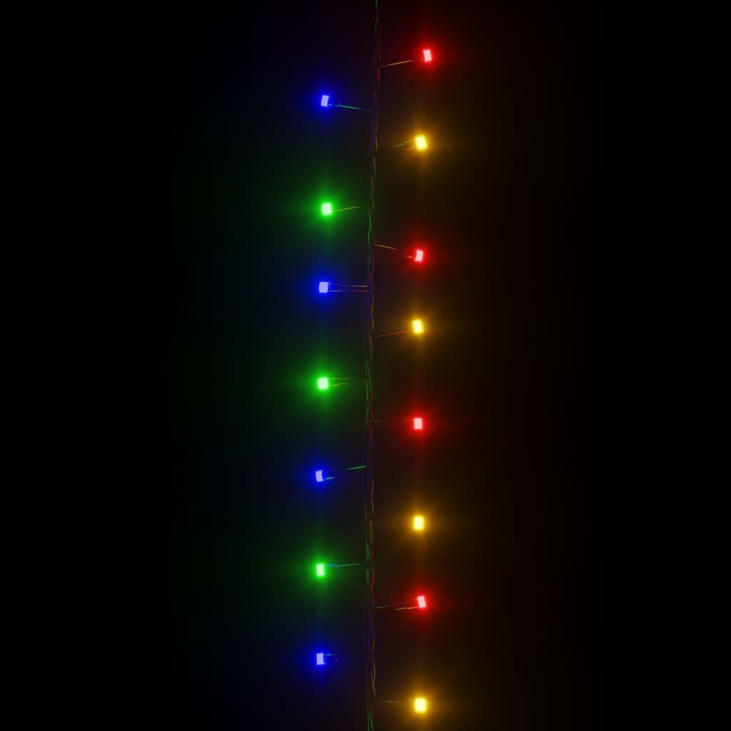 Led-Lichterkette Mit 400 Leds Mehrfarbig Pvc Mehrfarbig Und Dunkelgrün