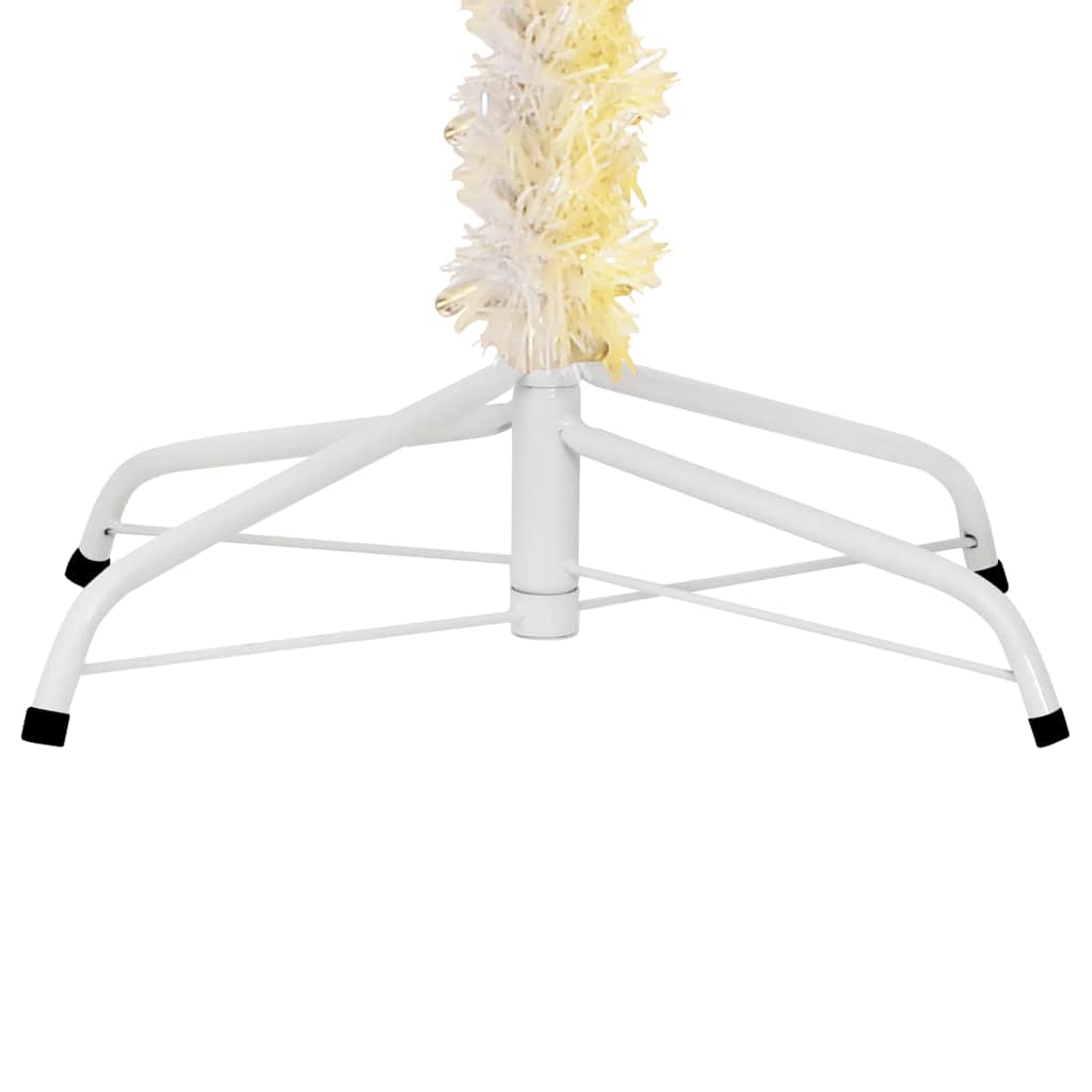 Künstlicher Weihnachtsbaum Schillernde Spitzen 180 Cm Pvc Weiß
