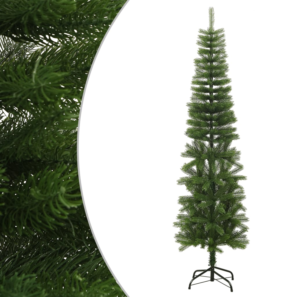 Künstlicher Weihnachtsbaum Mit Ständer Schlank 150 Cm Pe