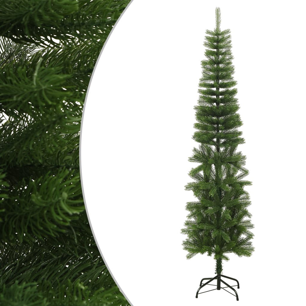 Künstlicher Weihnachtsbaum Mit Ständer Schlank 150 Cm Pe