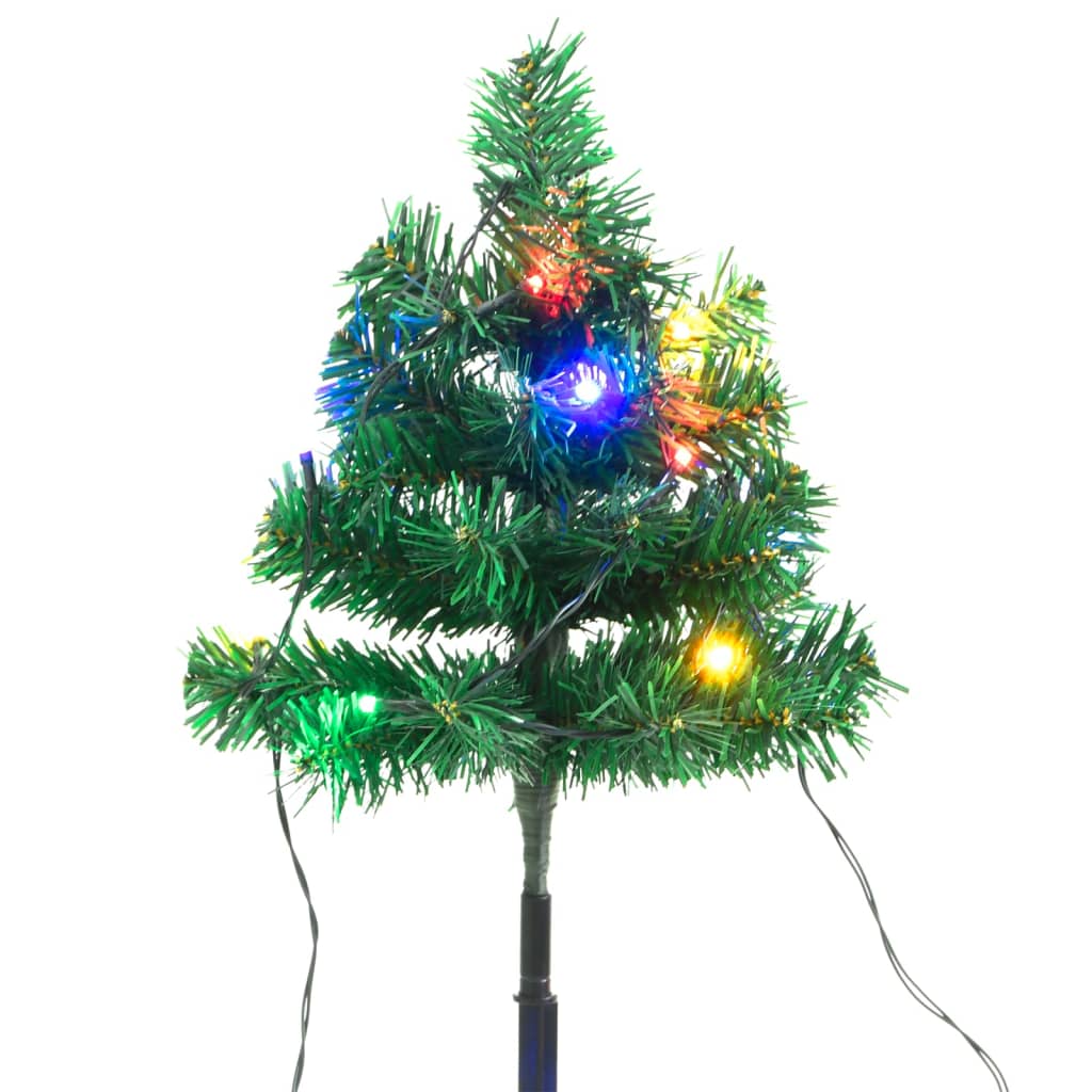 Wegbeleuchtung Weihnachtsbäume 6 Stk. Leds 45 Cm Pvc Mehrfarbig