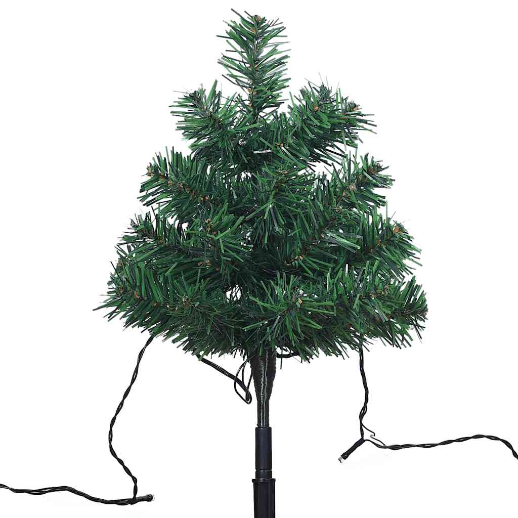 Wegbeleuchtung Weihnachtsbäume 6 Stk. Leds 45 Cm Pvc Mehrfarbig