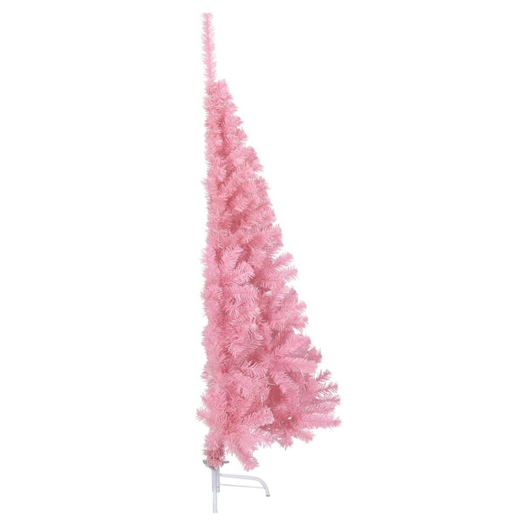 Künstlicher Halb-Weihnachtsbaum Mit Ständer 150 Cm Pvc Rosa