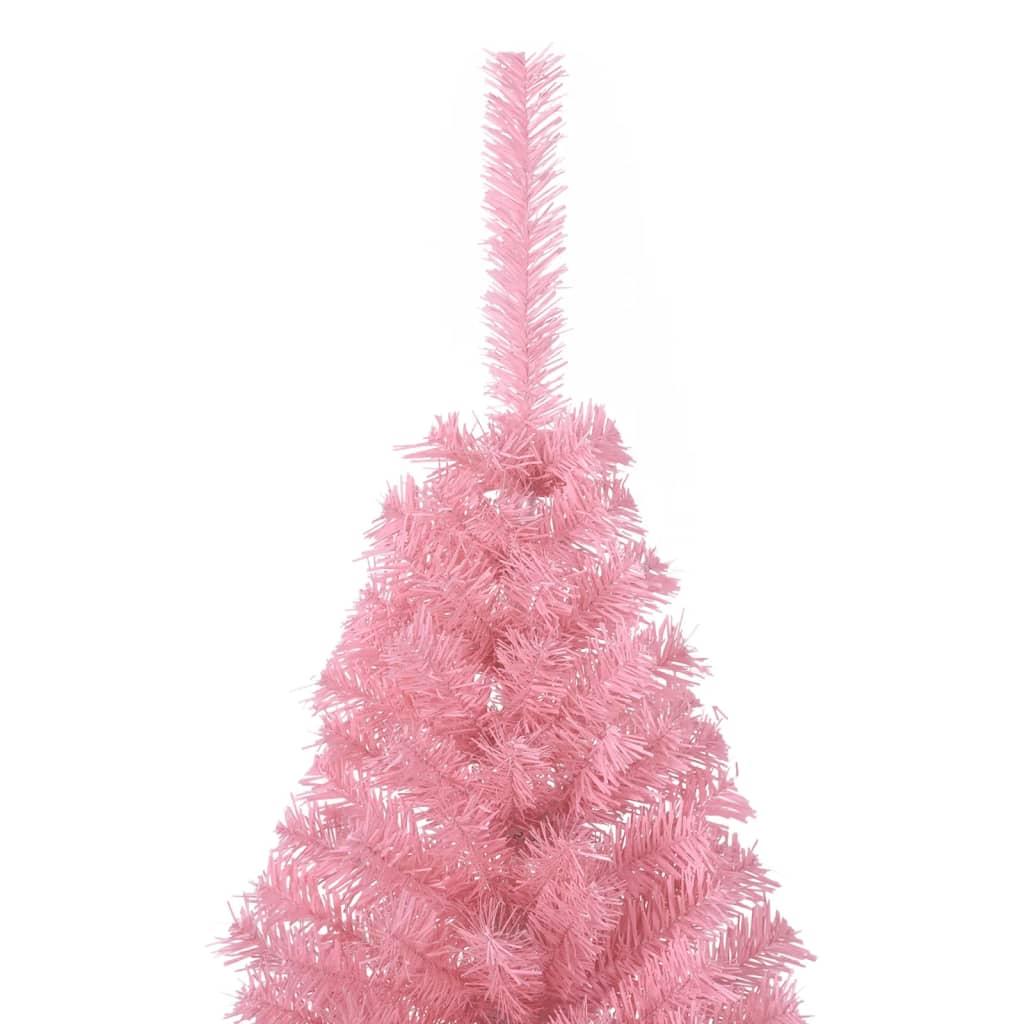 Künstlicher Halb-Weihnachtsbaum Mit Ständer 150 Cm Pvc Rosa