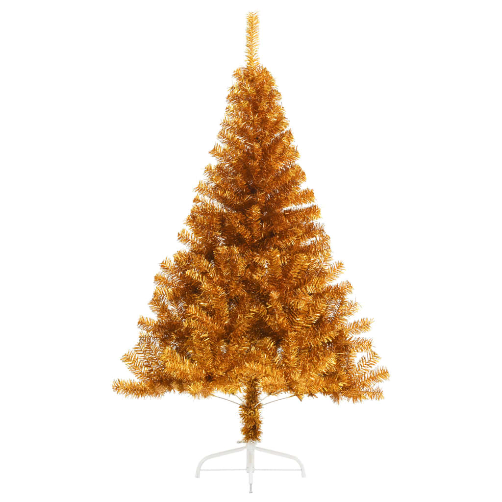 Künstlicher Halb-Weihnachtsbaum Mit Ständer 120 Cm Pet Gold